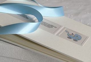 personalised baby photo album and keepsake by a touch of verse