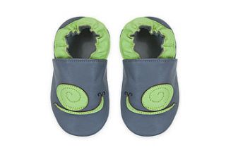 herbie snail leather baby shoes by baba+boo