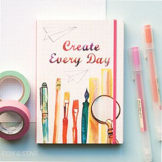'create every day' pocket journal by fox and star