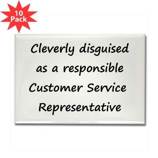 Customer Service Rep Rectangle Magnet (10 pack) by topteedesigns