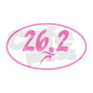 Pink 26.2 marathon Decal by mousecrafter