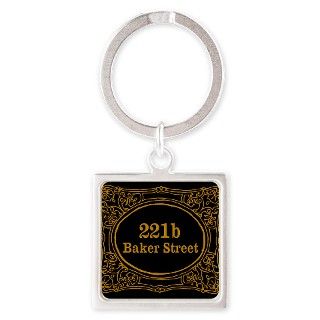 221b Baker Street Square Keychain by 221b