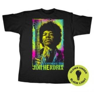 Fifth Sun Jimi Hendrix Experience Tour Black Light T Shirt Medium Clothing