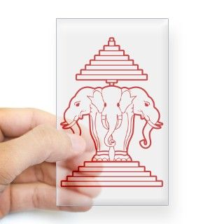 Three Headed Elephant Decal by bangkokmarket