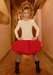 red pettiskirt tutu by angel's face