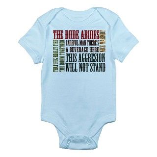 Big Lebowski Dude Quotes Infant Bodysuit by movieandtvtees