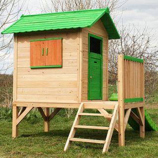 chestnut tower wooden playhouse by big game hunters