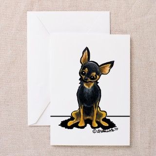 B/T Chihuahua Sit Pretty Greeting Cards (Pk of 10) by ahamiltonart