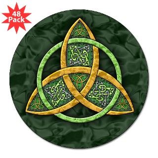 Celtic Trinity Knot Round Sticker by artoffoxvox