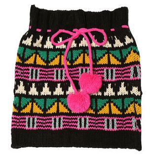 graphic fairisle snood by lowie