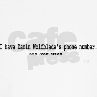 Damin Wolfblades Phone Number Baseball Jersey by fallon