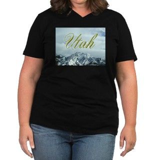 Utah Mountains   Apparel Womens Plus Size V Neck by musicalartworks