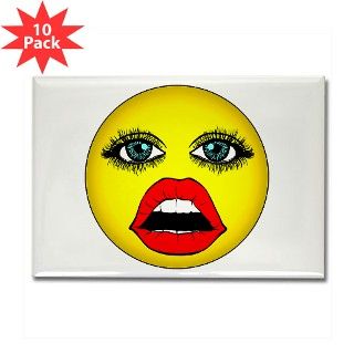 Girl Happy Face Rectangle Magnet (10 pack) by girlhappyface