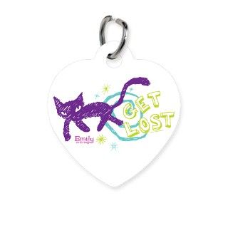 Get Lost Doodle Kitty Pet Tag by EmilyTheStrange