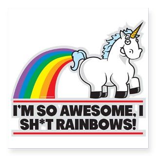 Awesome Rainbows Sticker by fightcancerteestwo