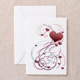 Abstract Heart Art Greeting Card by mytshirtstore