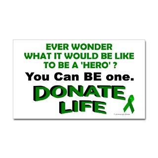 Donate Life Rectangle Decal by awarenessgifts