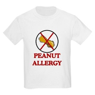 NO PEANUTS Peanut Allergy T Shirt by peacockcards