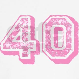 Pink 40 Years Old Birthday Baseball Jersey by solopress