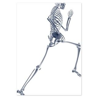 Human skeleton running against Invitations by ADMIN_CP_GETTY35497297