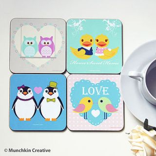 love coasters set by munchkin creative