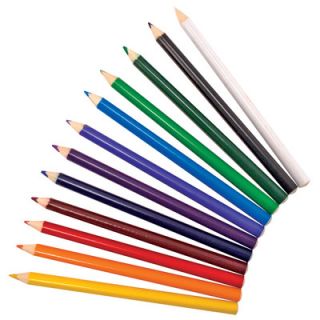 Melissa and Doug Jumbo Triangular Colored Pencils, 12 Pack