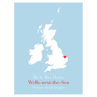 'where it all began' personalised print by brambler