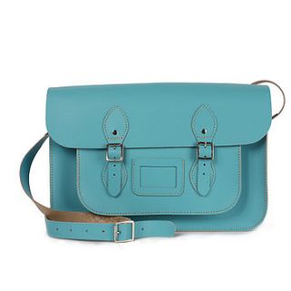 leather satchel pastel collection, large by bohemia