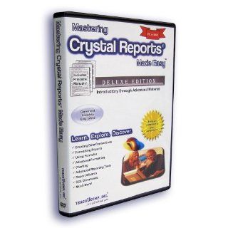 Learn Crystal Reports Made Easy Training Tutorial v. 2011, 2008, 11 (XI) & 10   How to use Crystal Video e Book Manual Guide. Even dummies can learn from this total DVD for everyone, with Introductory   Advanced material from Professor Joe Software
