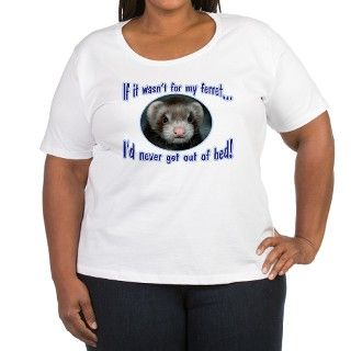 Never Get Out of Bed Ferret T Shirt by queeniesdesigns