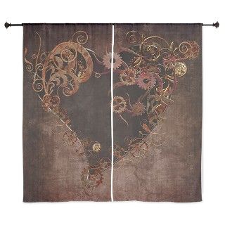 Steampunk Heart 60 Curtains by gatterwe