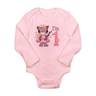 Kitty Princess First Birthday Long Sleeve Infant B by kewlkids