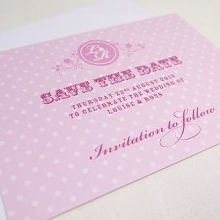 personalised save the date cards by prettywild design