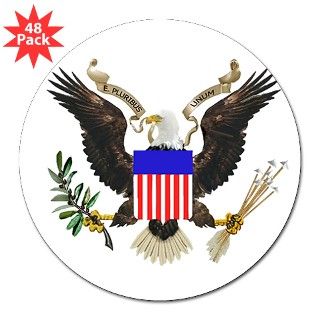 American Eagle Round Sticker by quatrosales