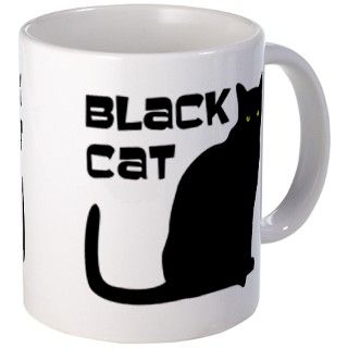 Black Cat Mug (without outline) by TonyGenevasShop