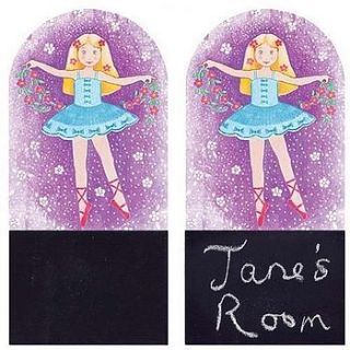 girl's personalised door plaque by switchfriends