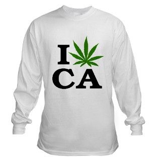 I Love Cannabis Marijuana California Long Sleeve T by exotic_tees