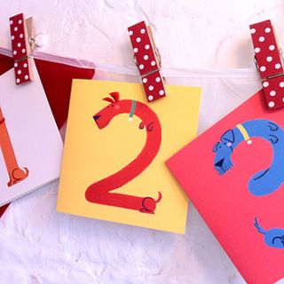 'stretch the sausage dog' birthday cards by 2d scrumptious