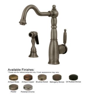 Whitehaus Collection Vintage III Two Handle Single Hole Kitchen Faucet