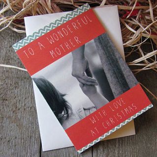 'wonderful mother' christmas card by precious little plum