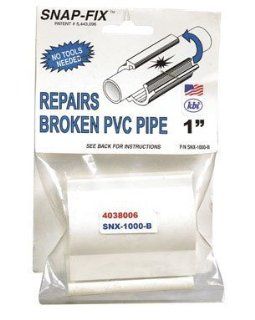 King Brothers Inc. SNX 1000 B PVC Snap Fix Repair Coupling, White, 1 Inch   Pipe Fittings  