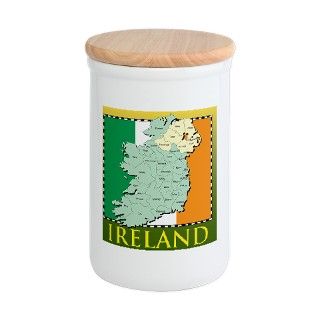 IrelandMapTShirt2 Flour Container by Admin_CP6533635