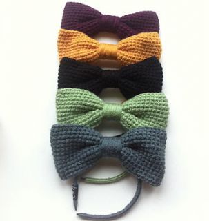 knitted bow headband by eka