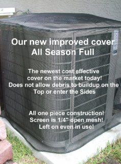 Air Conditioner Cover   All Season   28"x28"x26"ht   BLACK   and Custom ht. is available at no extra charge. Is your A/C unit full of leaves?The only cover you can use all year even when it is runningFull 5 year manufacturer's warrant