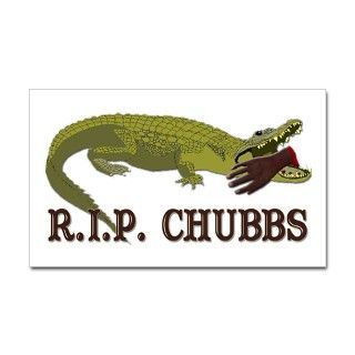 Happy Gilmore   R.I.P. Chubbs Rectangle Decal by shirtpervert