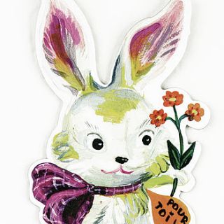 easter bunny rabbit magnet by sisters guild