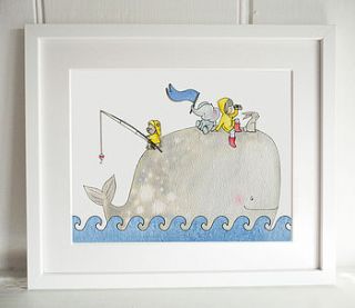 whentworth whale nursery print by daisy & bump nursery art