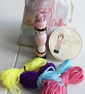 child's knitting doll by posh totty designs interiors