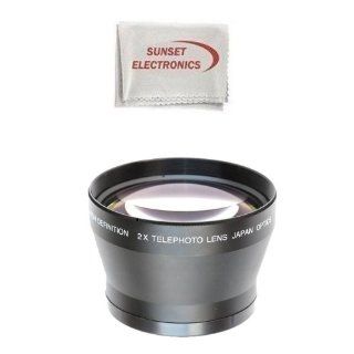 2X TELEPHOTO Lens FOR THE Olympus E 420, E 410, E 400, E 330, E 30, E 1 SLR CAMERAS.THIS LENS WILL ATTACH DIRECTLY TO THE FOLLOWING OLYMPUS LENSES 14 42mm, 40 150mm, 70 300mm  Digital Slr Camera Lenses  Camera & Photo