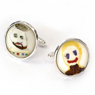 personalised picture cufflinks by e + k charms